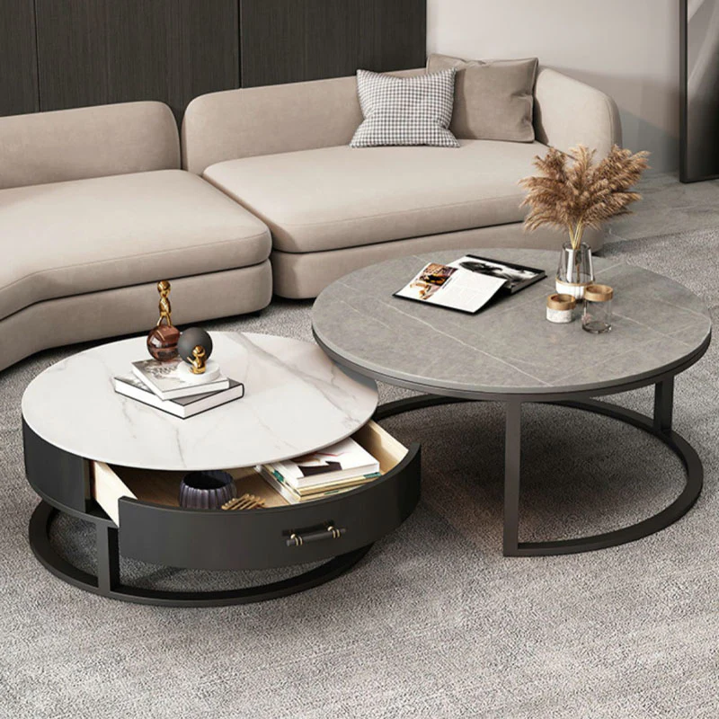 Ivan Nesting Coffee Table, Sintered Stone - Image 4