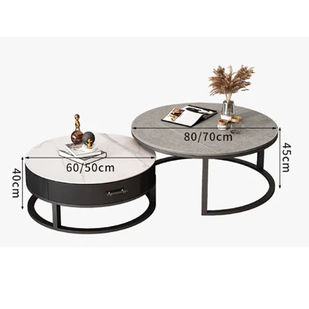 Ivan Nesting Coffee Table, Sintered Stone - Image 7