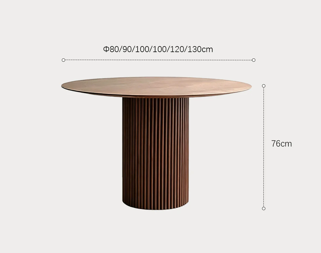 Ivar Round Dining Table, Dark Oak - Image 10