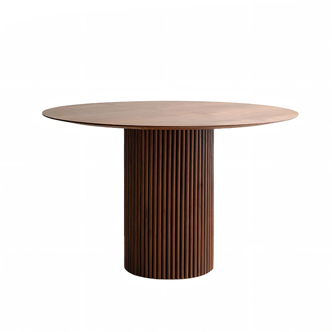 Ivar Round Dining Table, Dark Oak - Image 11