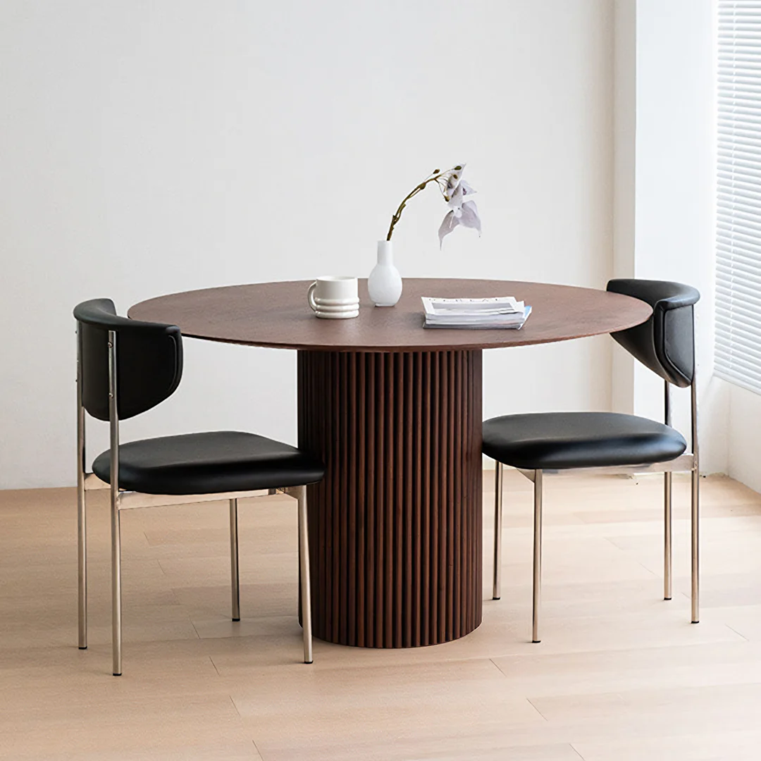 Ivar Round Dining Table, Dark Oak - Image 3