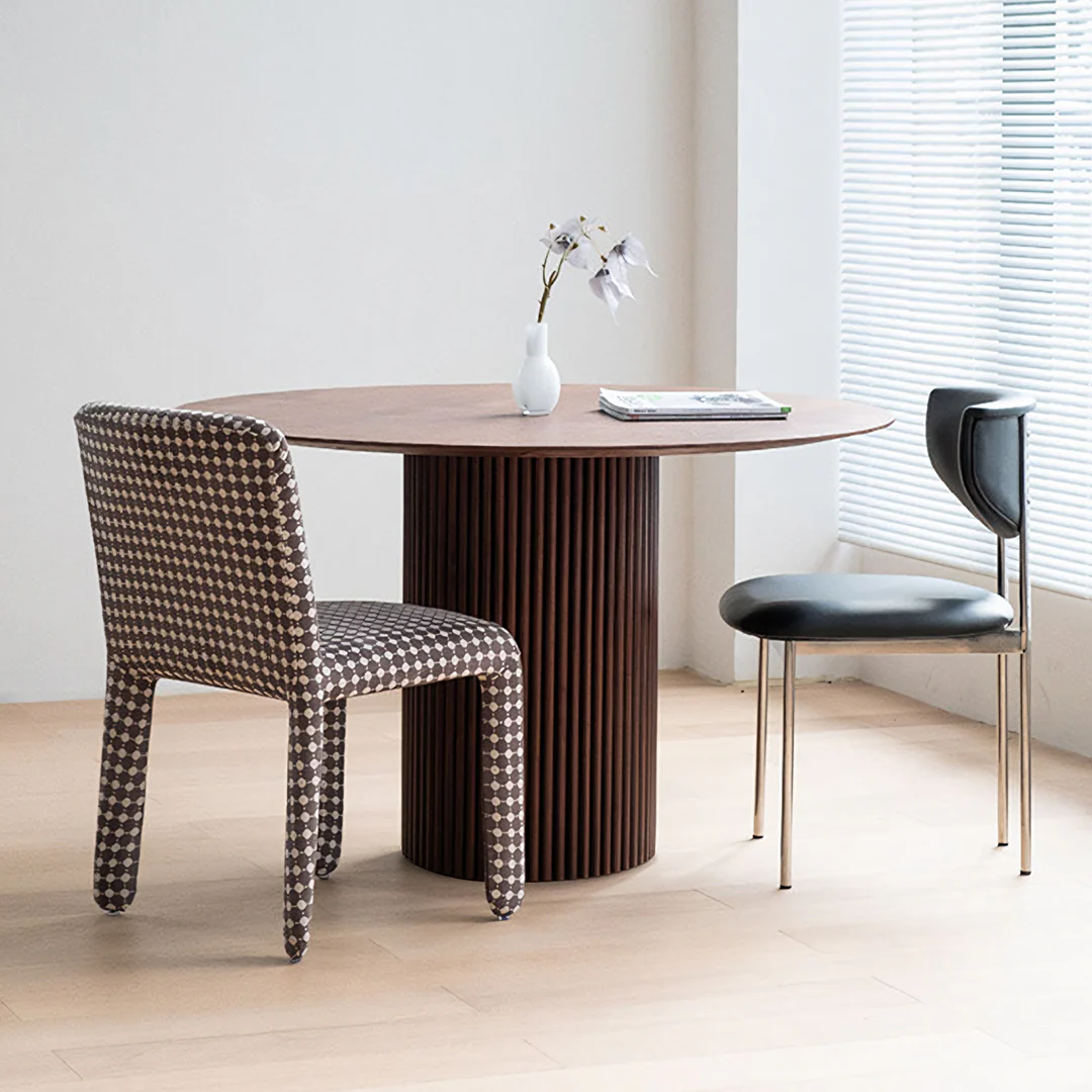 Ivar Round Dining Table, Dark Oak - Image 4