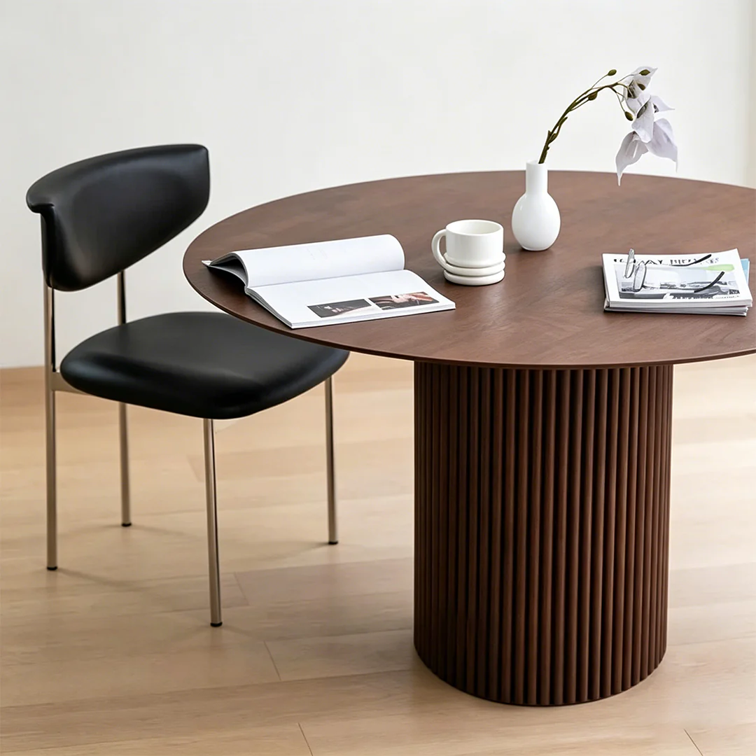 Ivar Round Dining Table, Dark Oak - Image 6