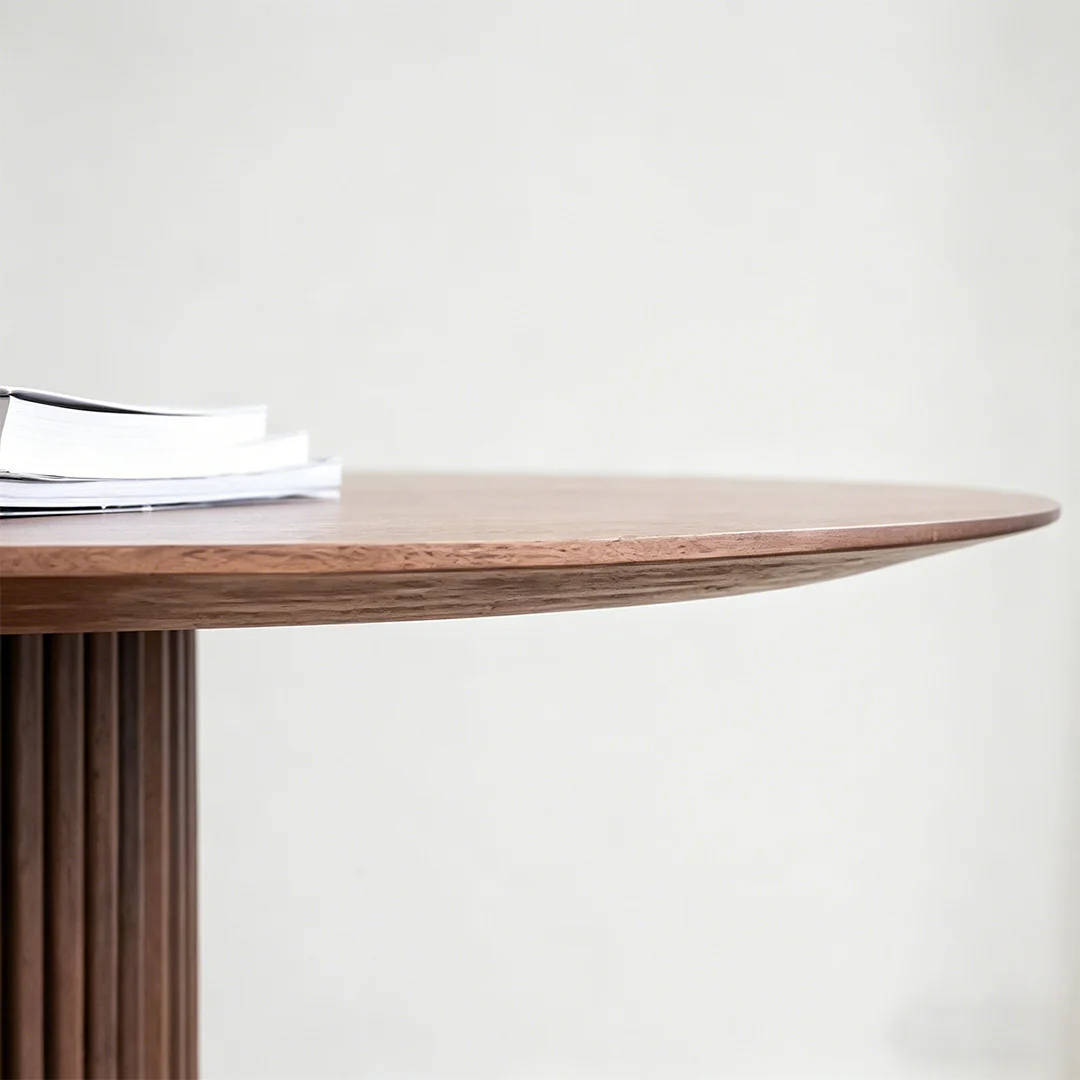 Ivar Round Dining Table, Dark Oak - Image 9