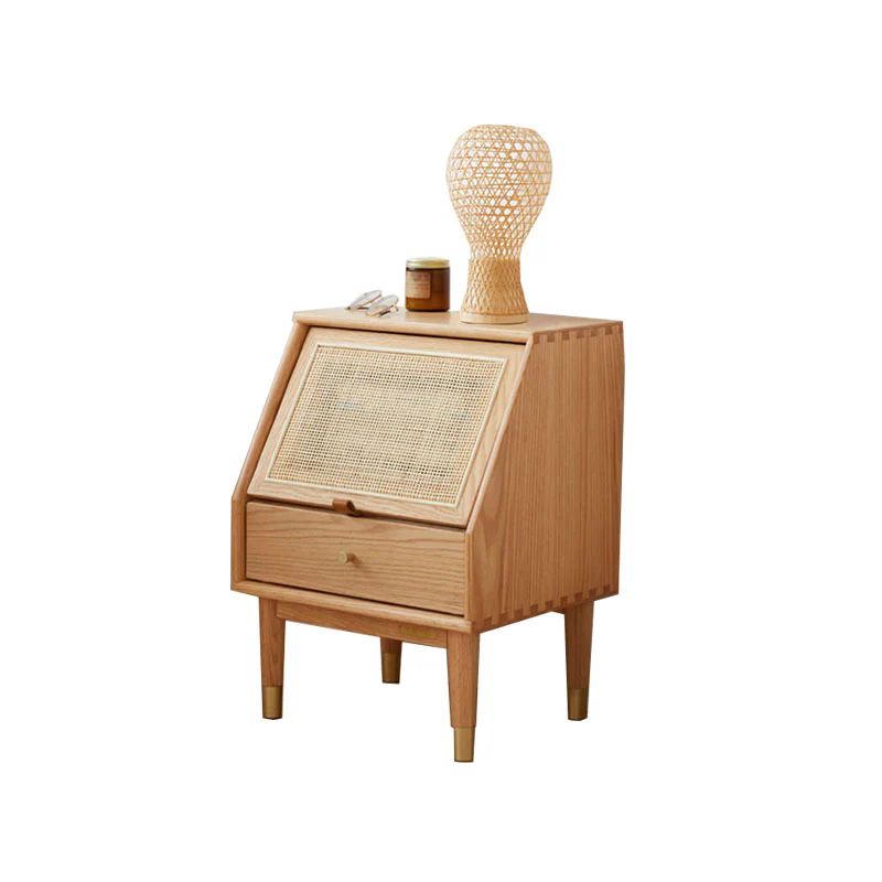 Izabella Bedside Table, Oak - Image 5
