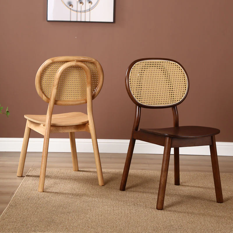 James Rattan Dining Chair, Solid Wood - Image 2