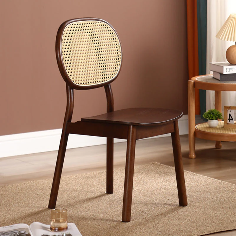 James Rattan Dining Chair, Solid Wood - Image 3