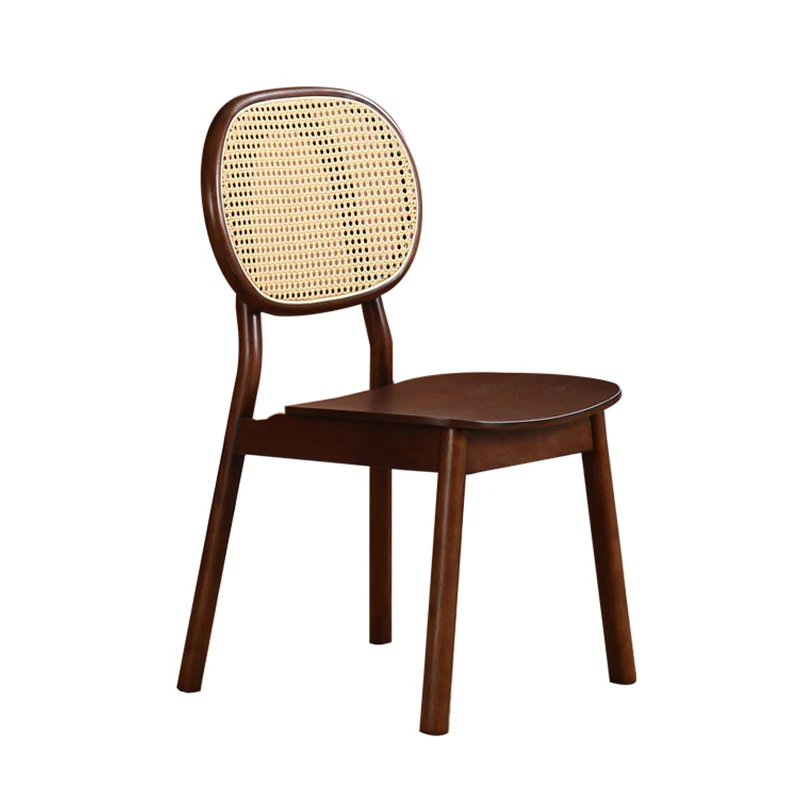 James Rattan Dining Chair, Solid Wood - Image 4