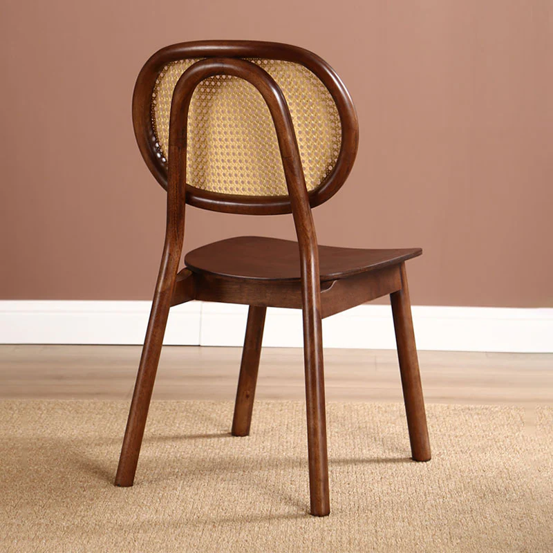 James Rattan Dining Chair, Solid Wood - Image 5
