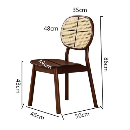 James Rattan Dining Chair, Solid Wood - Image 6