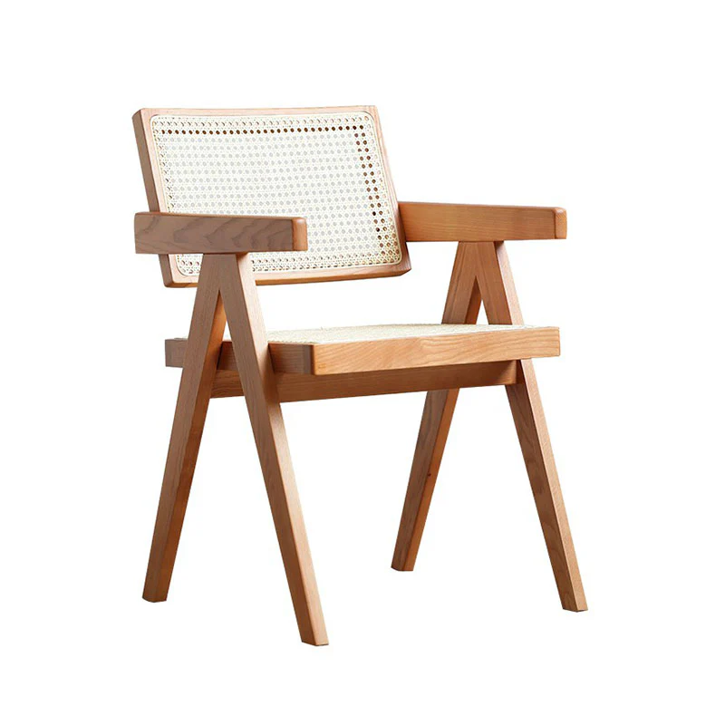Jane Rattan Dining Chair, Solid Wood - Image 2