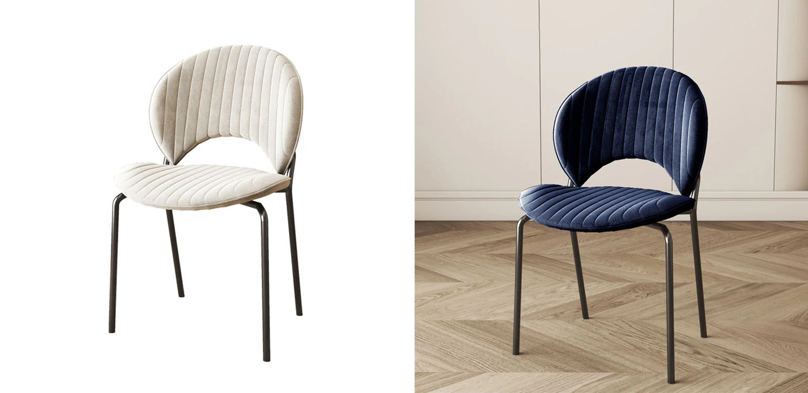 Jerome Dining Chair, Velvet - Image 5