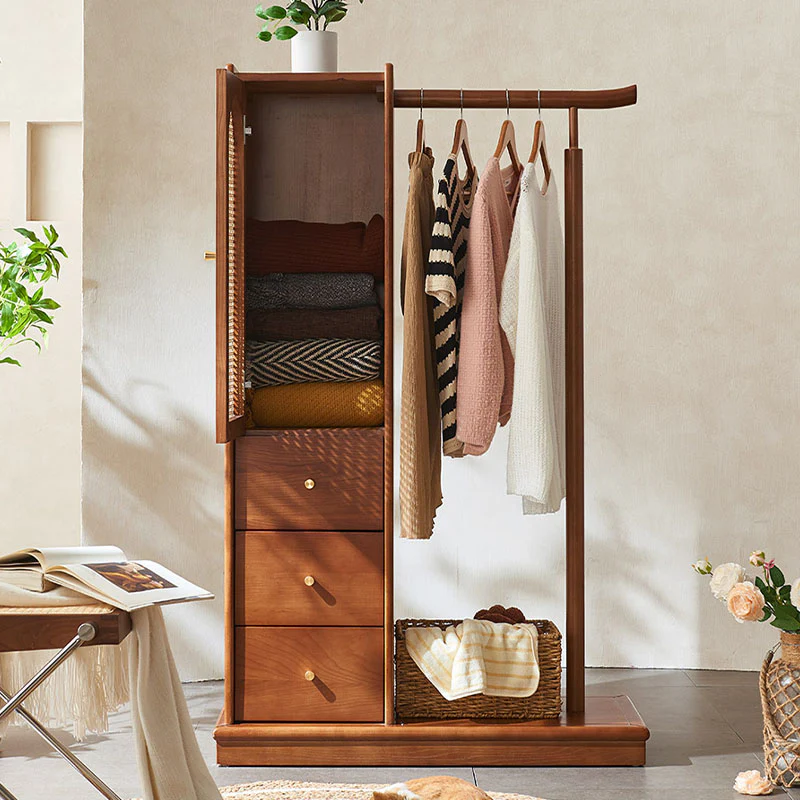 Jessica Rattan Wardrobe, Coat Rack, Wood - Image 4