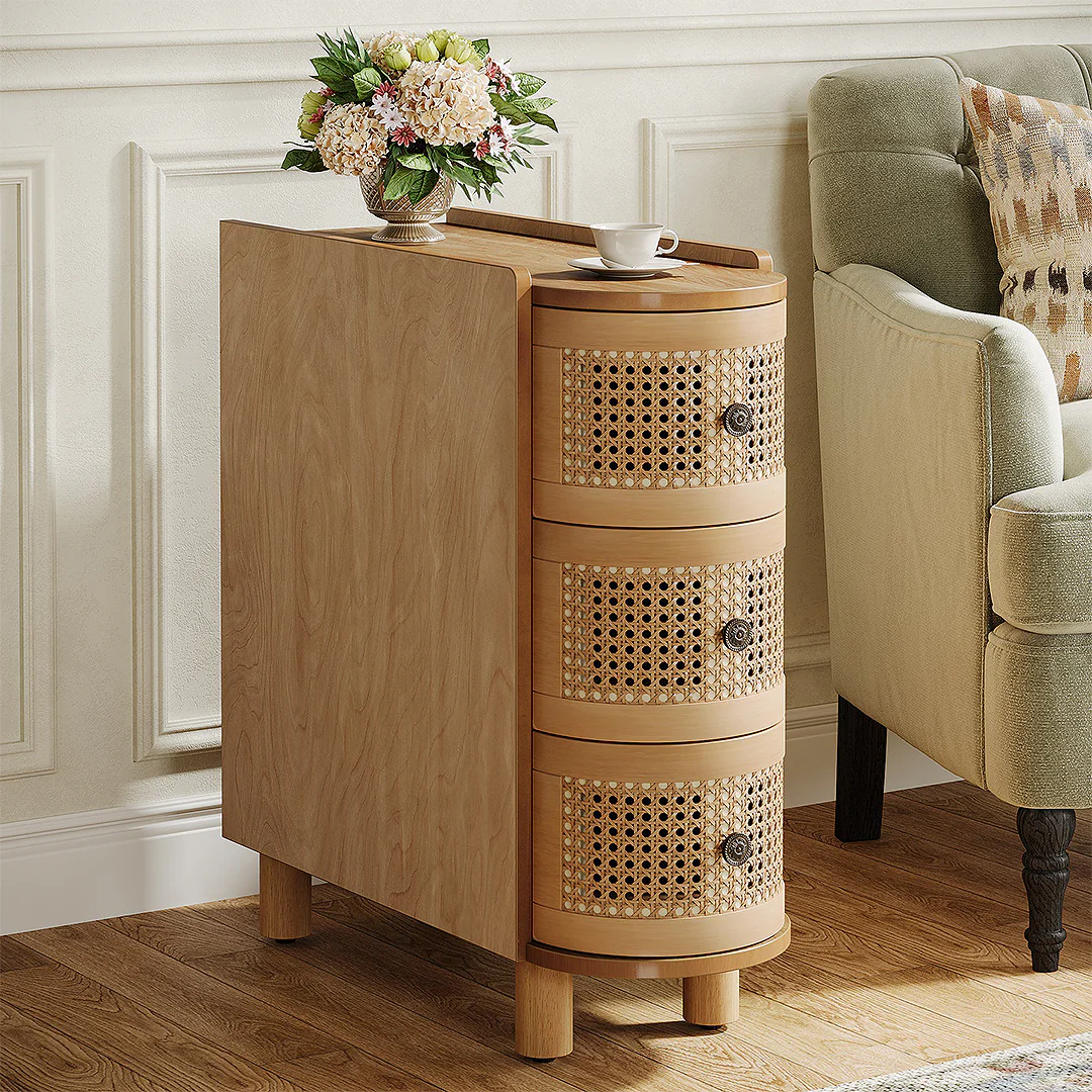 Josephine Rattan Side Table - Image 3