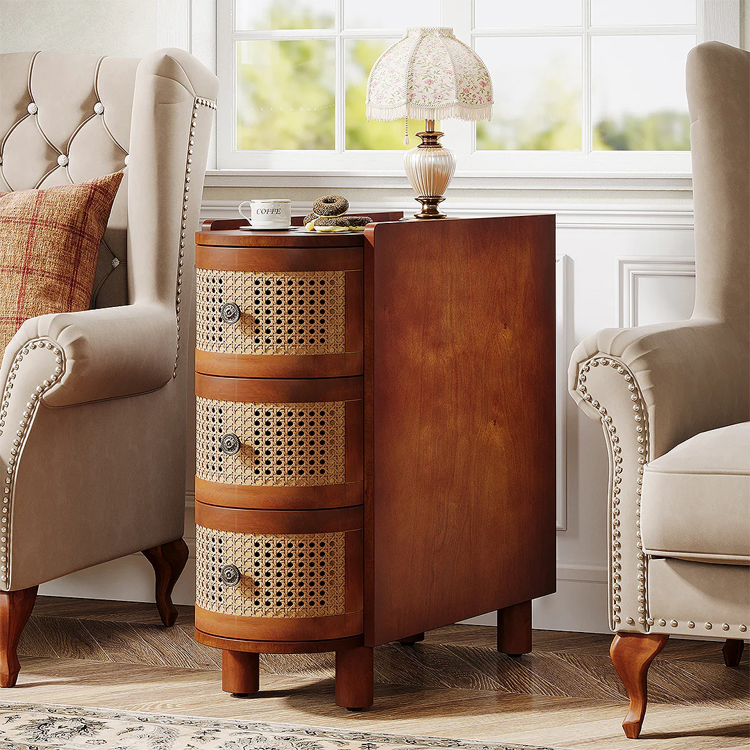 Josephine Rattan Side Table - Image 4