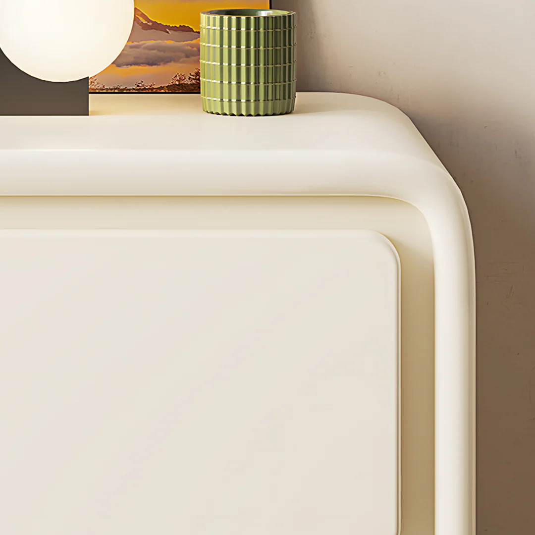 Julieta Bedside Table, Cream - Image 4