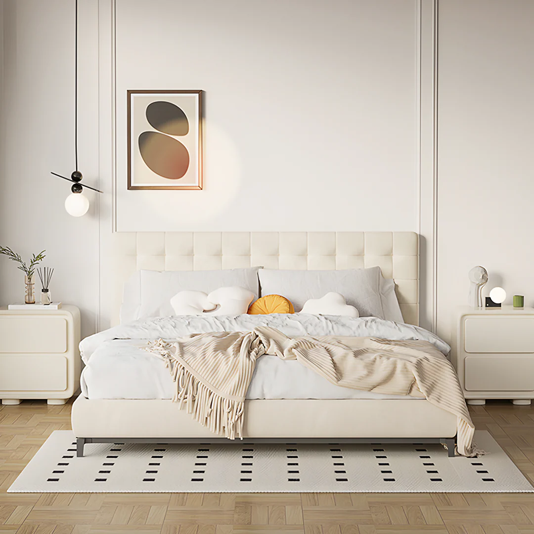 Julieta Bedside Table, Cream - Image 5
