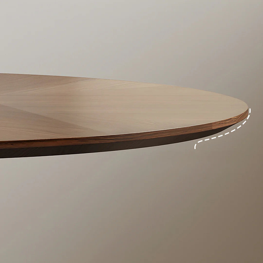 Justina Small Round Dining Table, Solid Wood - Image 5