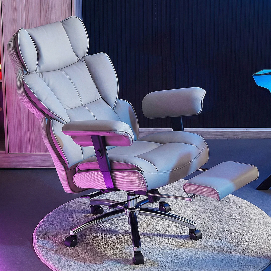 Juvellian Office Chair, Cream High Back - Image 9