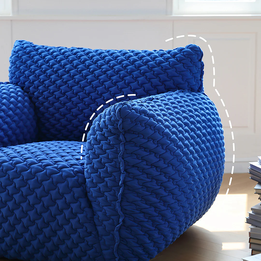 Kaczmarek Accent Chair, Armchair, Blue - Image 2