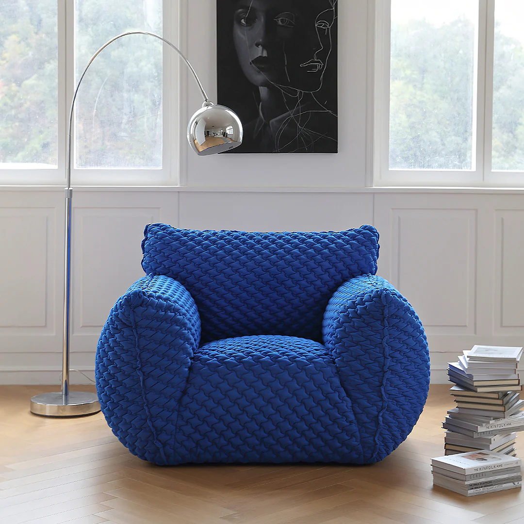 Kaczmarek Accent Chair, Armchair, Blue - Image 3
