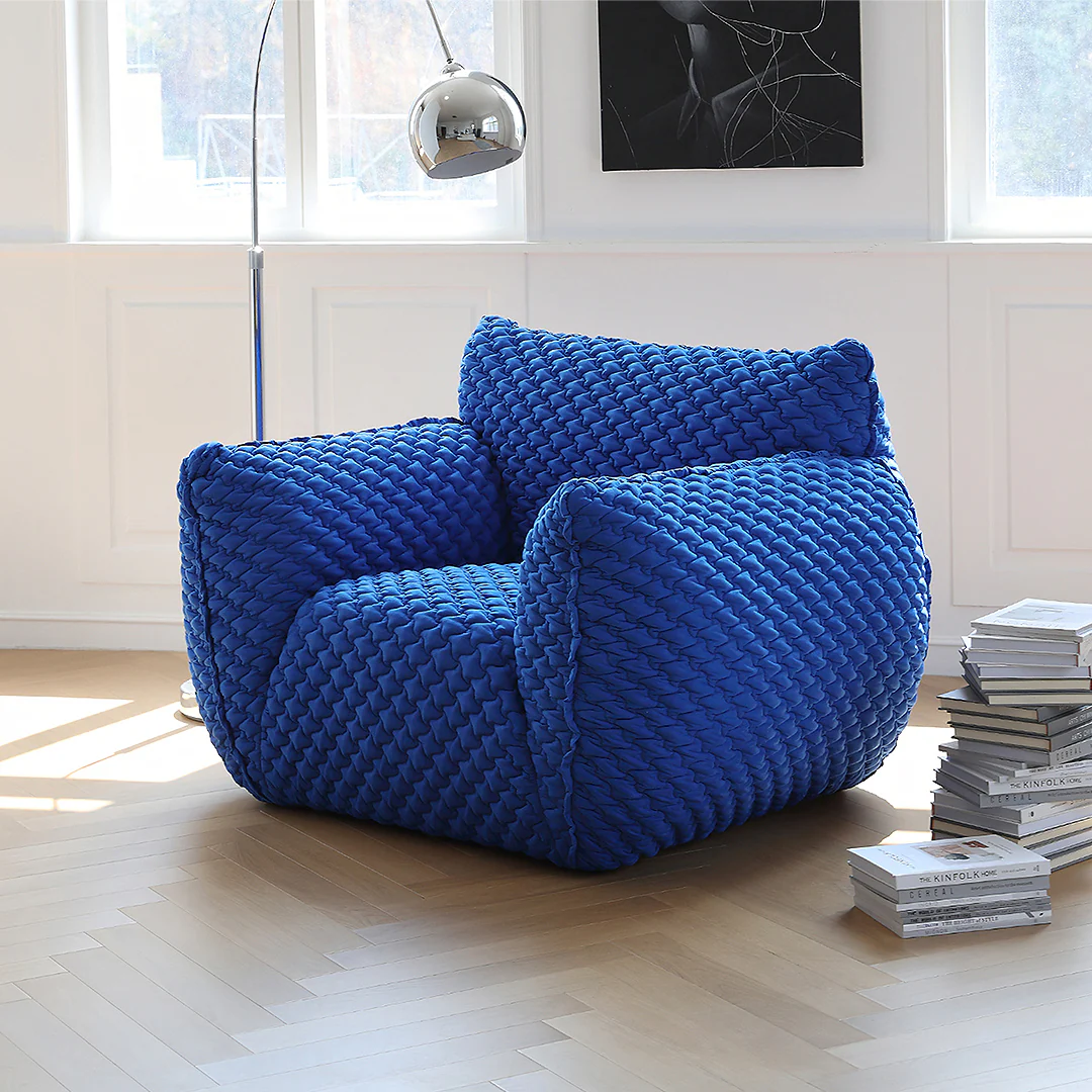 Kaczmarek Accent Chair, Armchair, Blue - Image 4