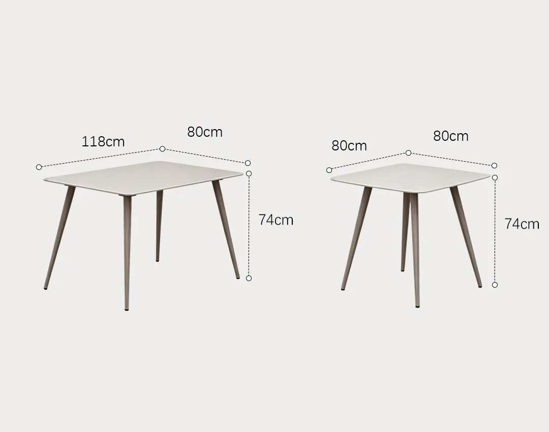 Kaitlyn Outdoor Dining Chair Table Set, Small Outdoor Table - Image 10