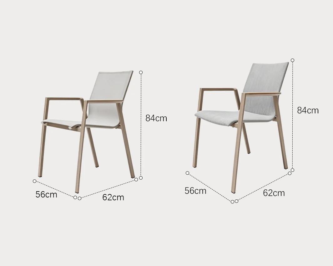 Kaitlyn Outdoor Dining Chair Table Set, Small Outdoor Table - Image 11