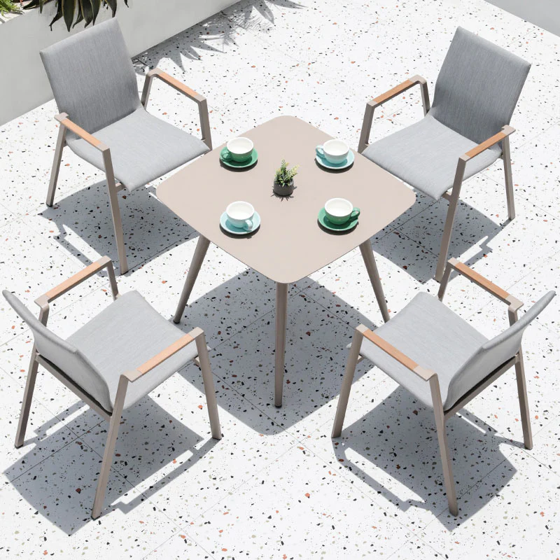 Kaitlyn Outdoor Dining Chair Table Set, Small Outdoor Table - Image 3