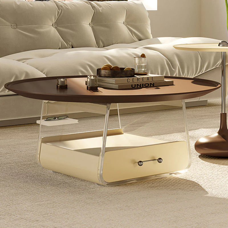 Kaolin Round Coffee Table, Stainless Steel - Image 4