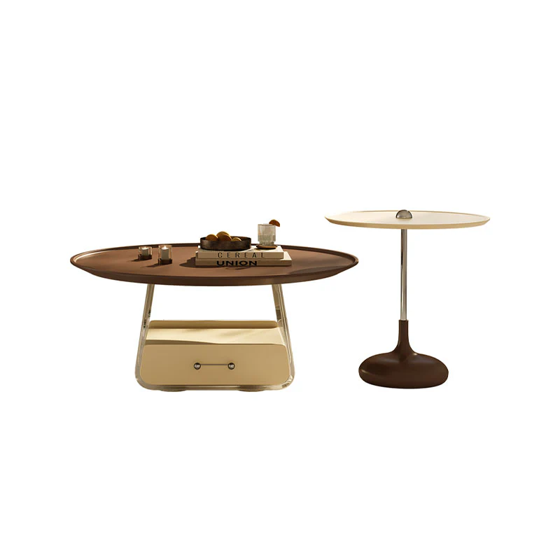 Kaolin Round Coffee Table, Stainless Steel - Image 6