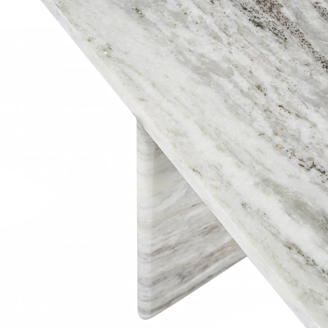 Karamchand Small Side Table, Marble - Image 5