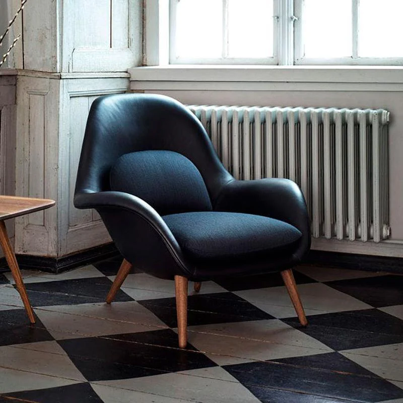 Kemble Armchair And Footstool, Velvet - Image 4