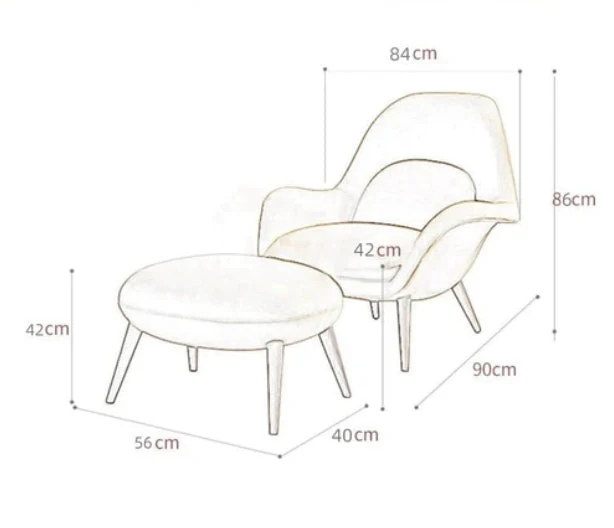 Kemble Armchair And Footstool, Velvet - Image 6