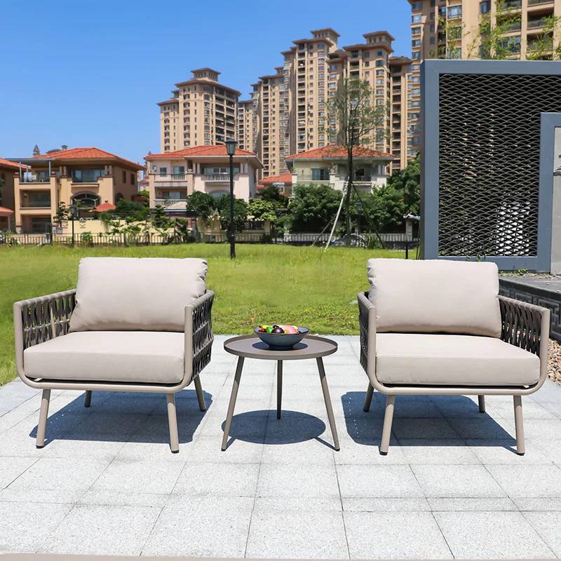 Kenneth Outdoor Sofa Set (Armchair x 2 + Sofa + Coffee Table) - Image 3