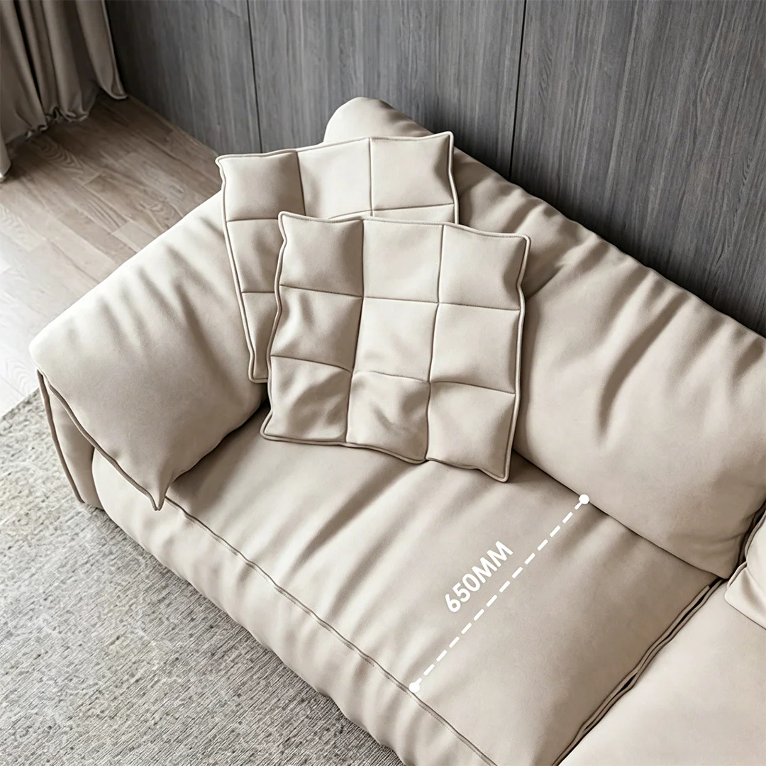 Kirk Two Seater Sofa, Leathaire - Image 6