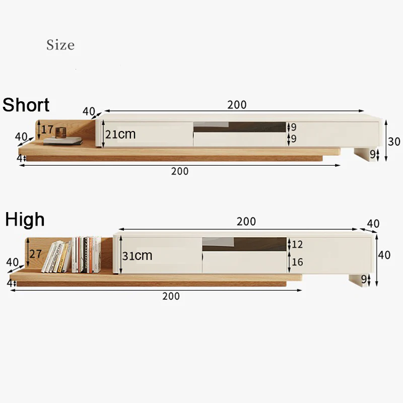 Kizzy TV Stand, Oak - Image 5