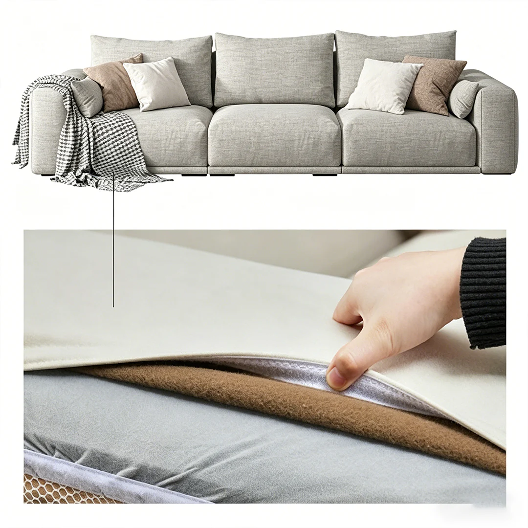 Koch Two Seater Sofa, Three Seater Sofa, Linen - Image 7