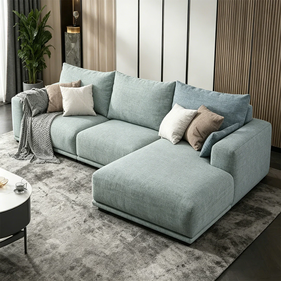 Koch Two Seater Sofa, Three Seater Sofa, Linen - Image 8