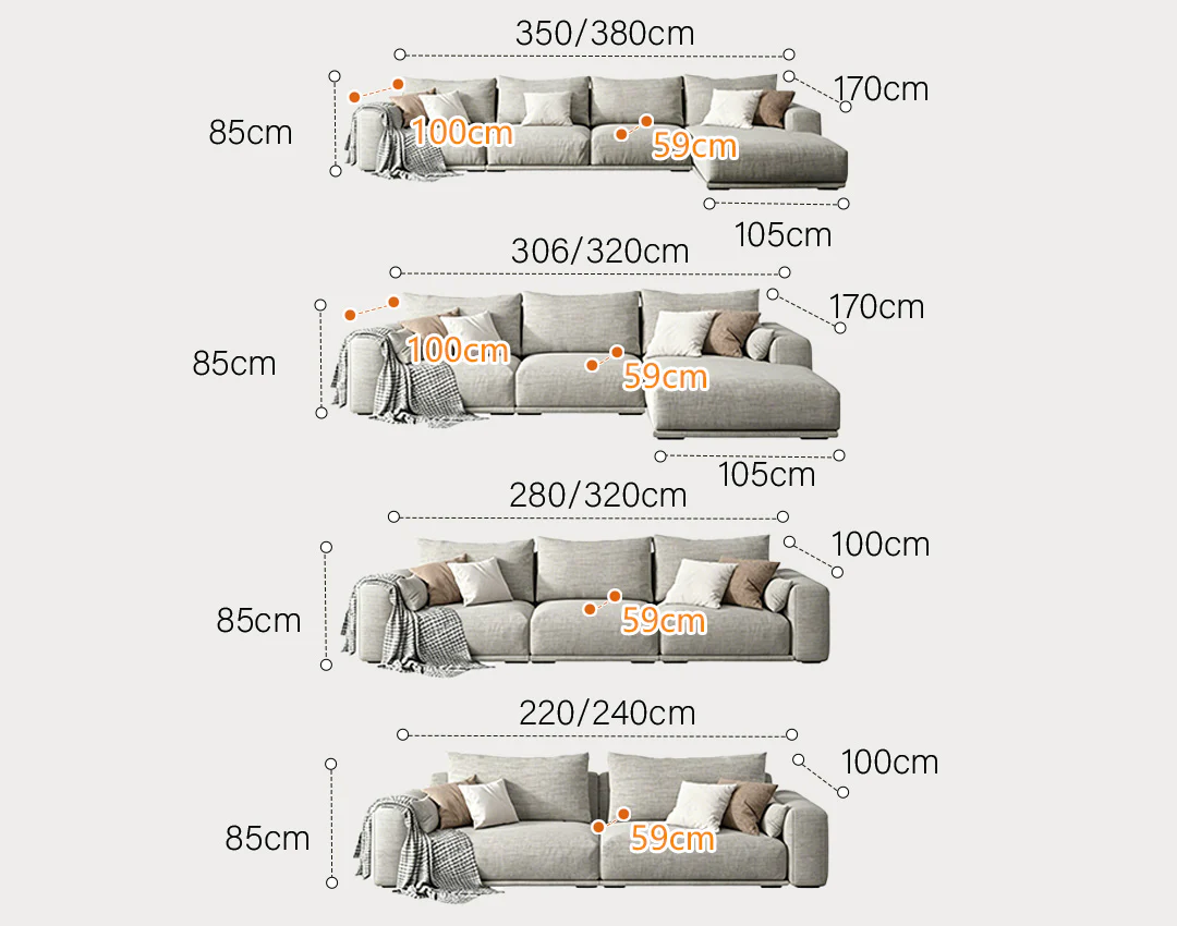 Koch Two Seater Sofa, Three Seater Sofa, Linen - Image 10