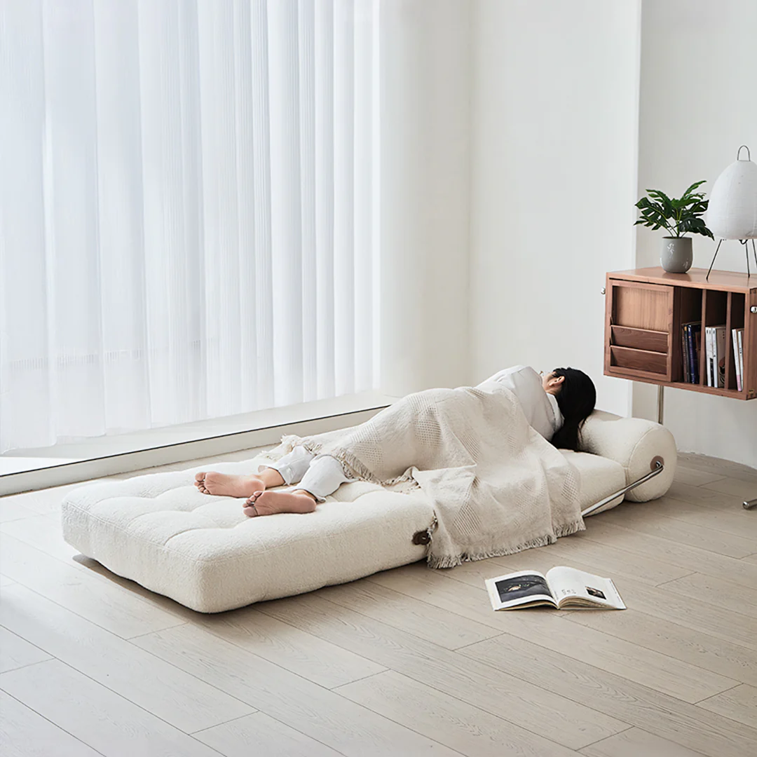 Kumar Single Seater Sofa Bed, Boucle - Image 7