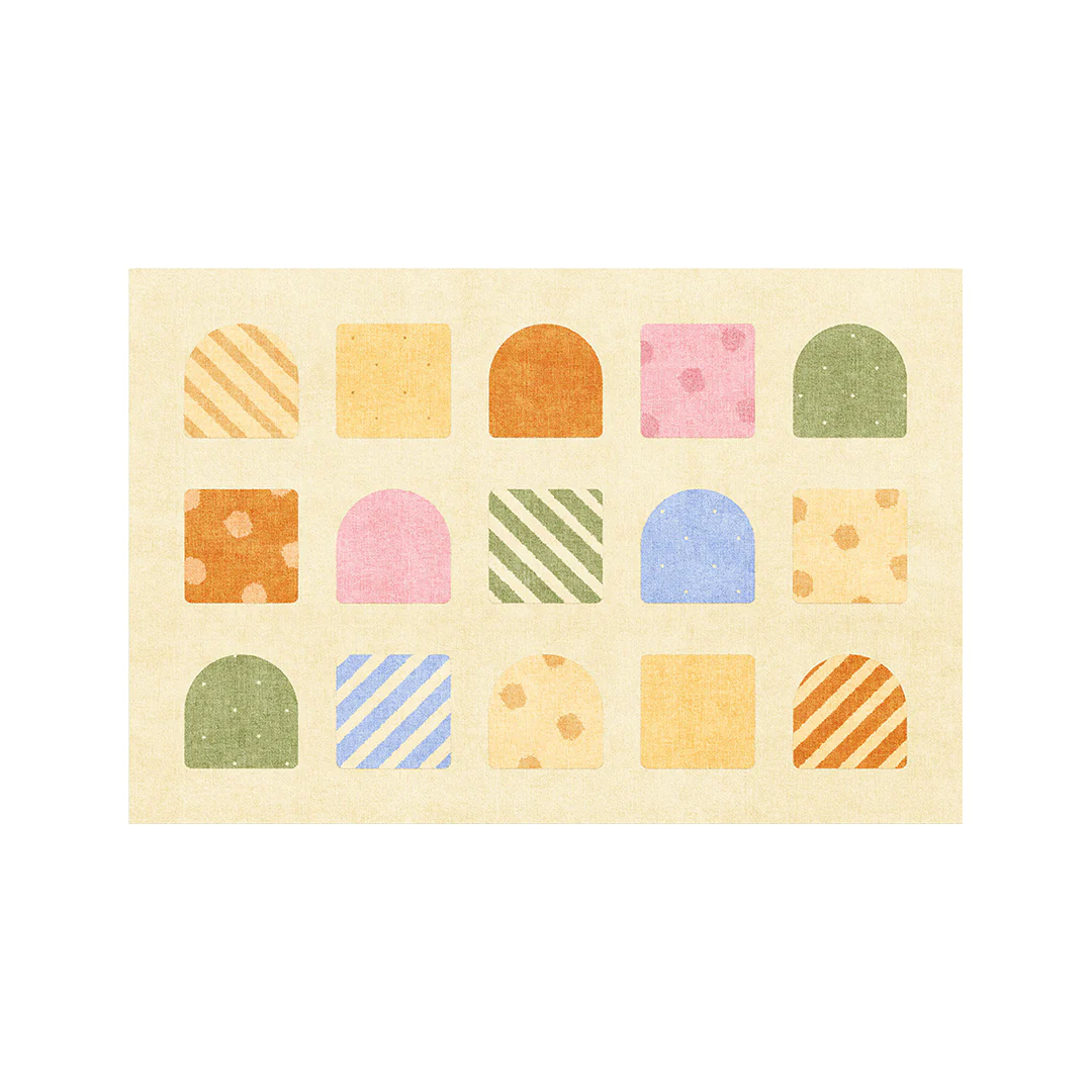 Lacey Grid Patchwork Rug - Image 11