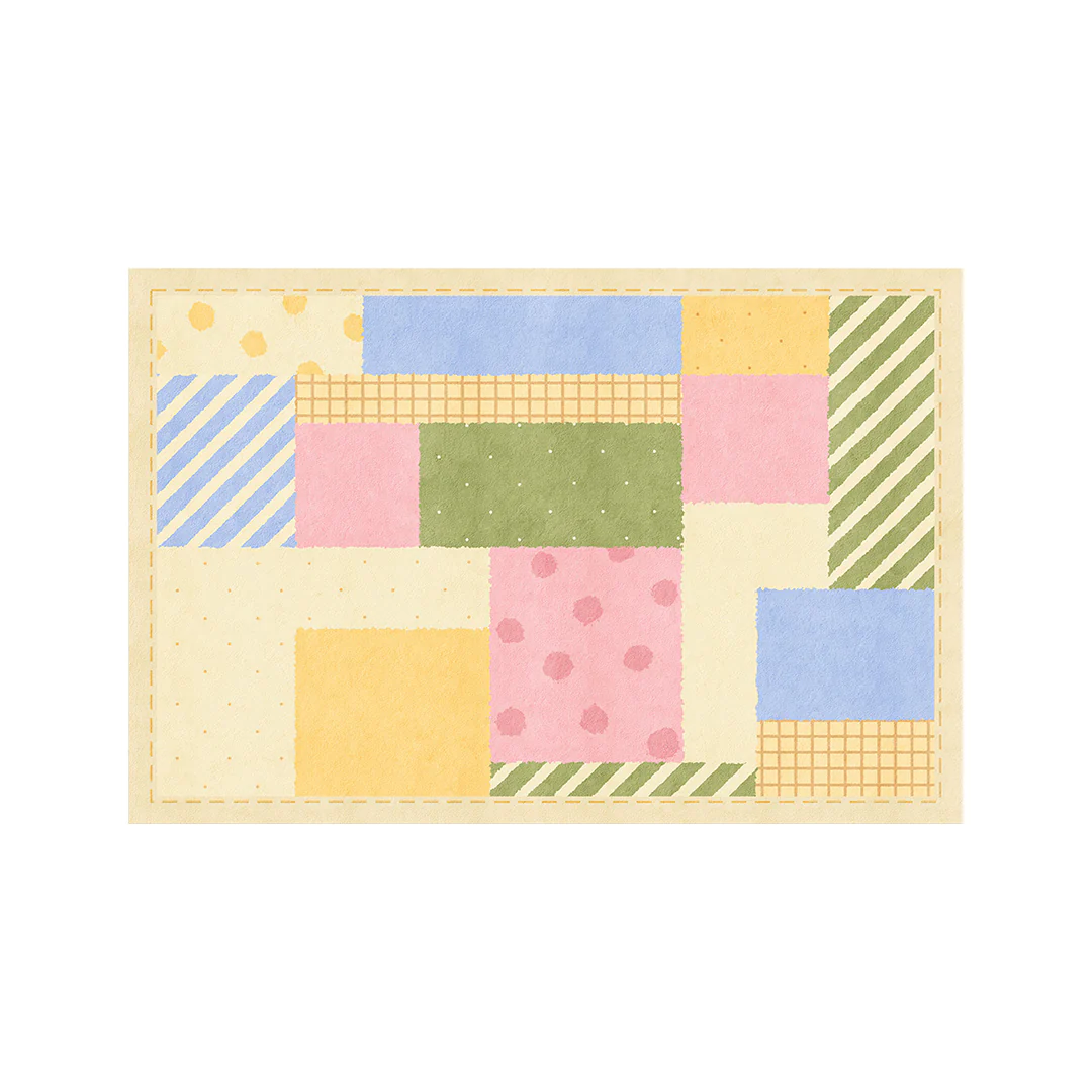 Lacey Grid Patchwork Rug - Image 13