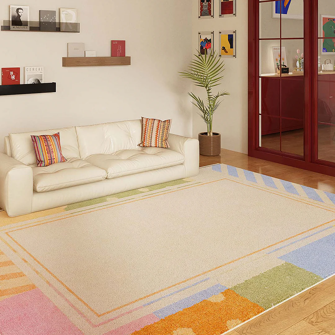 Lacey Grid Patchwork Rug - Image 3