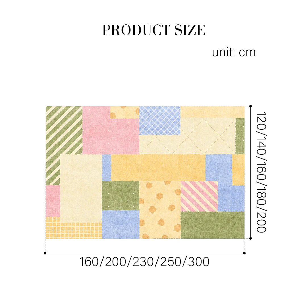 Lacey Grid Patchwork Rug - Image 8