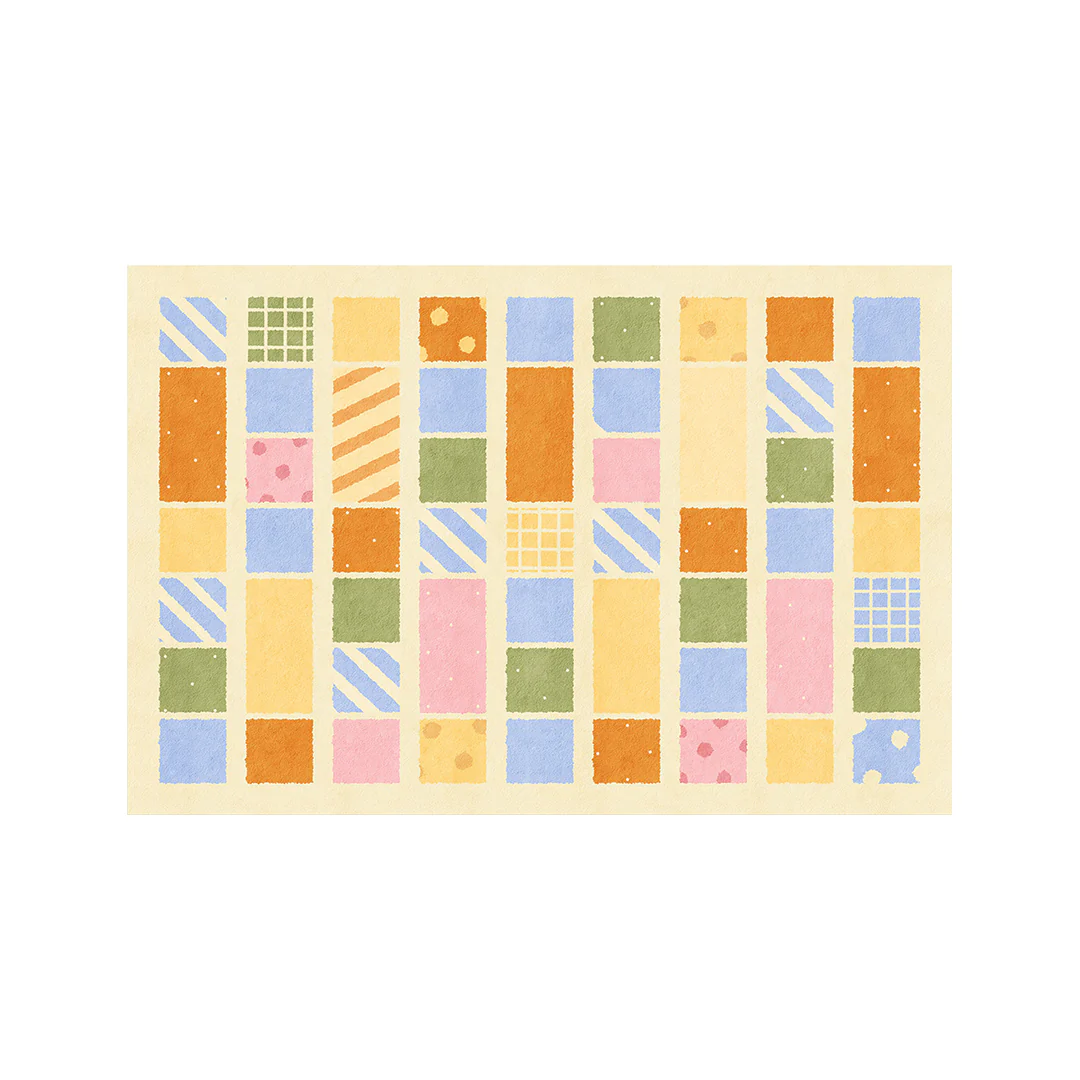 Lacey Grid Patchwork Rug - Image 9
