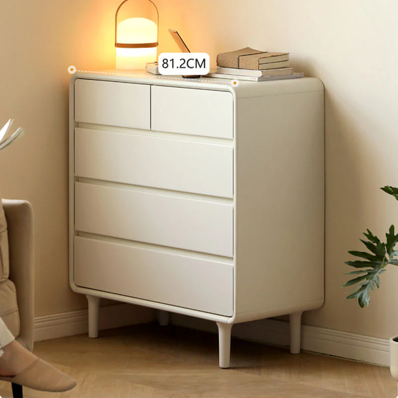 Lance Cabinet, White & Wood - Image 4