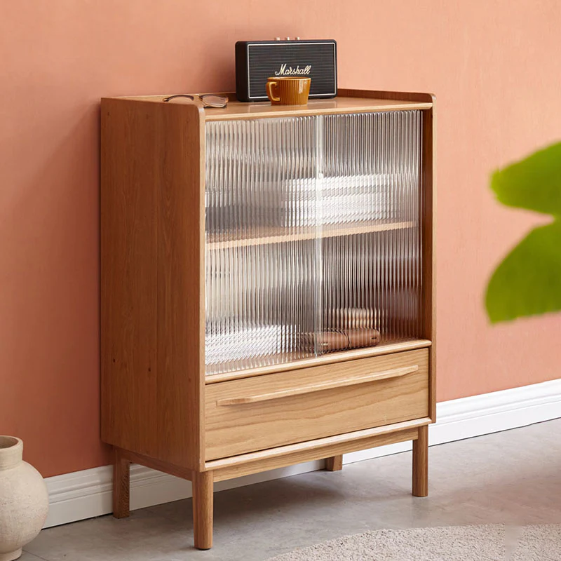 Laura Sideboard with Glass Door and Drawer, Oak - Image 2