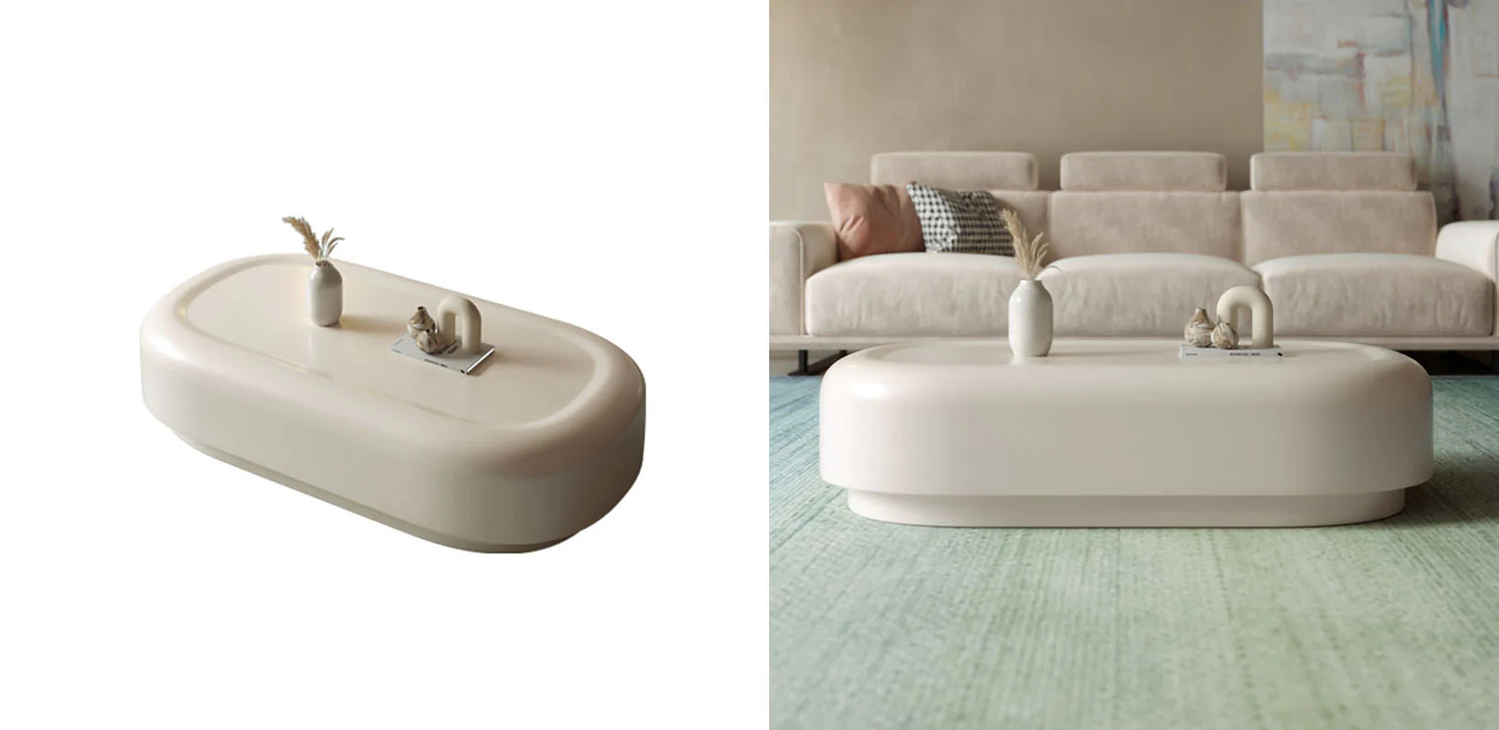 Leah Coffee Table, Cream - Image 5
