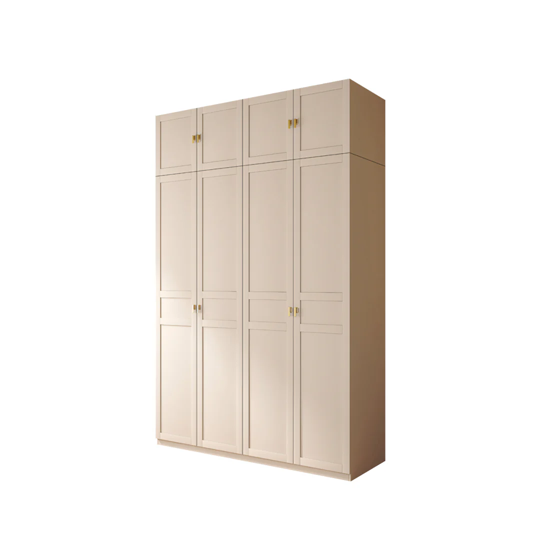 Leclerc Tall Wooden Wardrobe, Cream 160 x 52 x 240cm, Clearance - Image 9